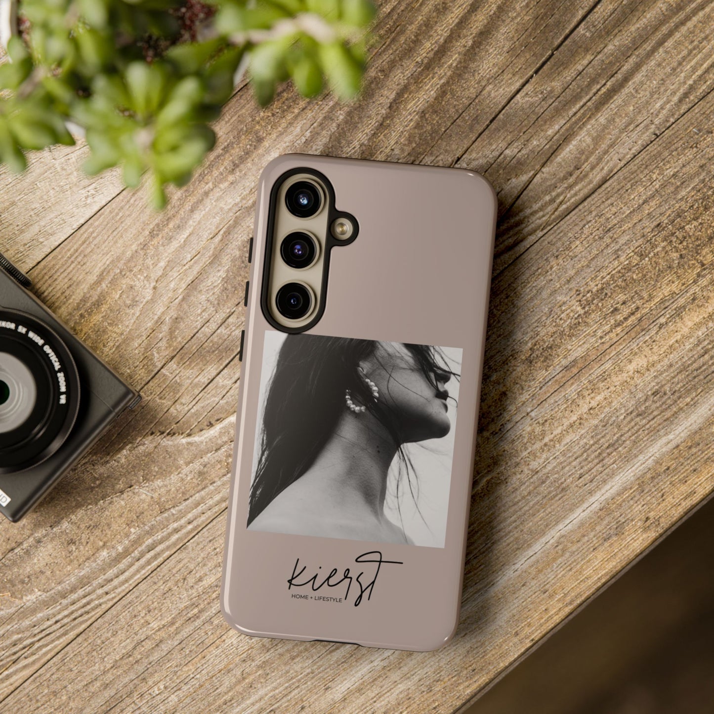 Black & White Fashion Portrait Samsung Galaxy Phone Case