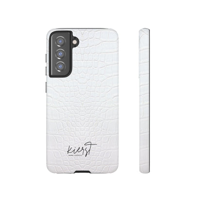 White Alligator Samsung Galaxy Case | Classic Texture Meets Modern Edge