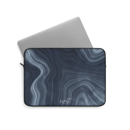 Navy Marble Laptop Sleeve