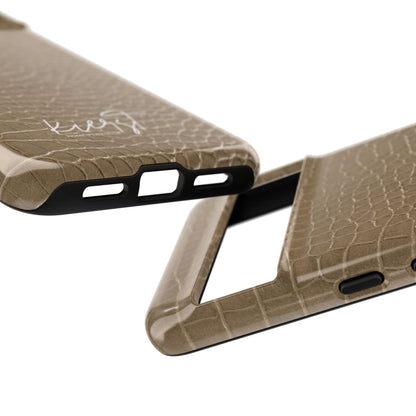 Tan Alligator Print Google Pixel Case | Warm Neutrals, Refined Style