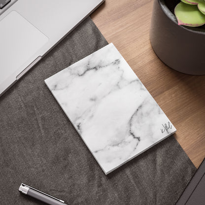 Lived-In Grey and White Marble Post-it® Note Pad