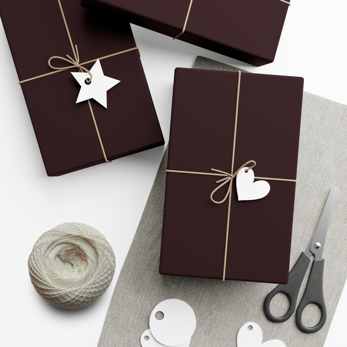 Deep Ruby Gift Wrapping Paper – Bold Jewel-Tone Wrap for Luxe Presentations