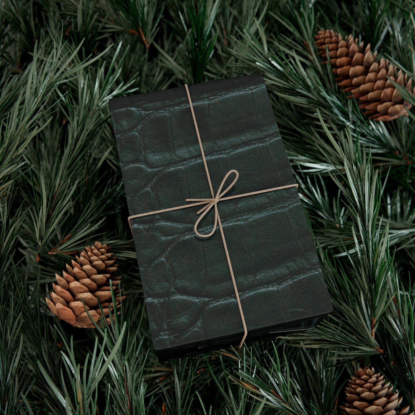 Emerald Crocodile Print Gift Wrapping Paper