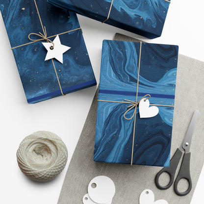 Blue Marble Gift Wrapping Paper