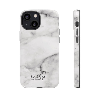 Lived-In White and Grey Marble iPhone Case | Curated Calm, Captured in Marble