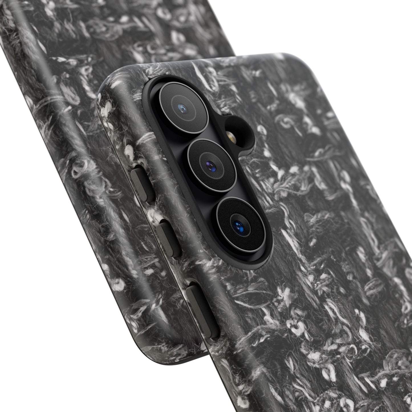 Grey Tweed Print Samsung Galaxy Phone Case