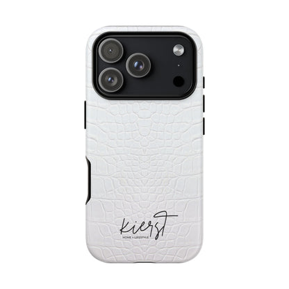 White Alligator iPhone Case