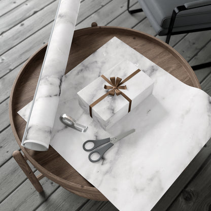 Lived-In Grey Marble Gift Wrapping Paper