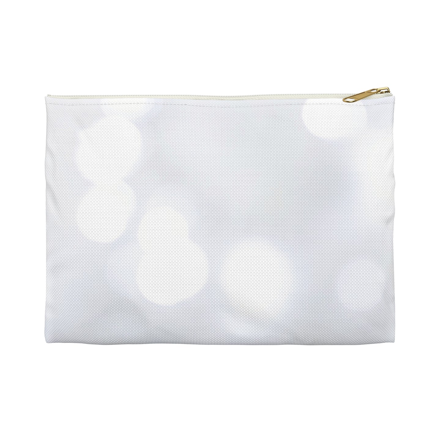 White Sparkle Print Accessory Pouch