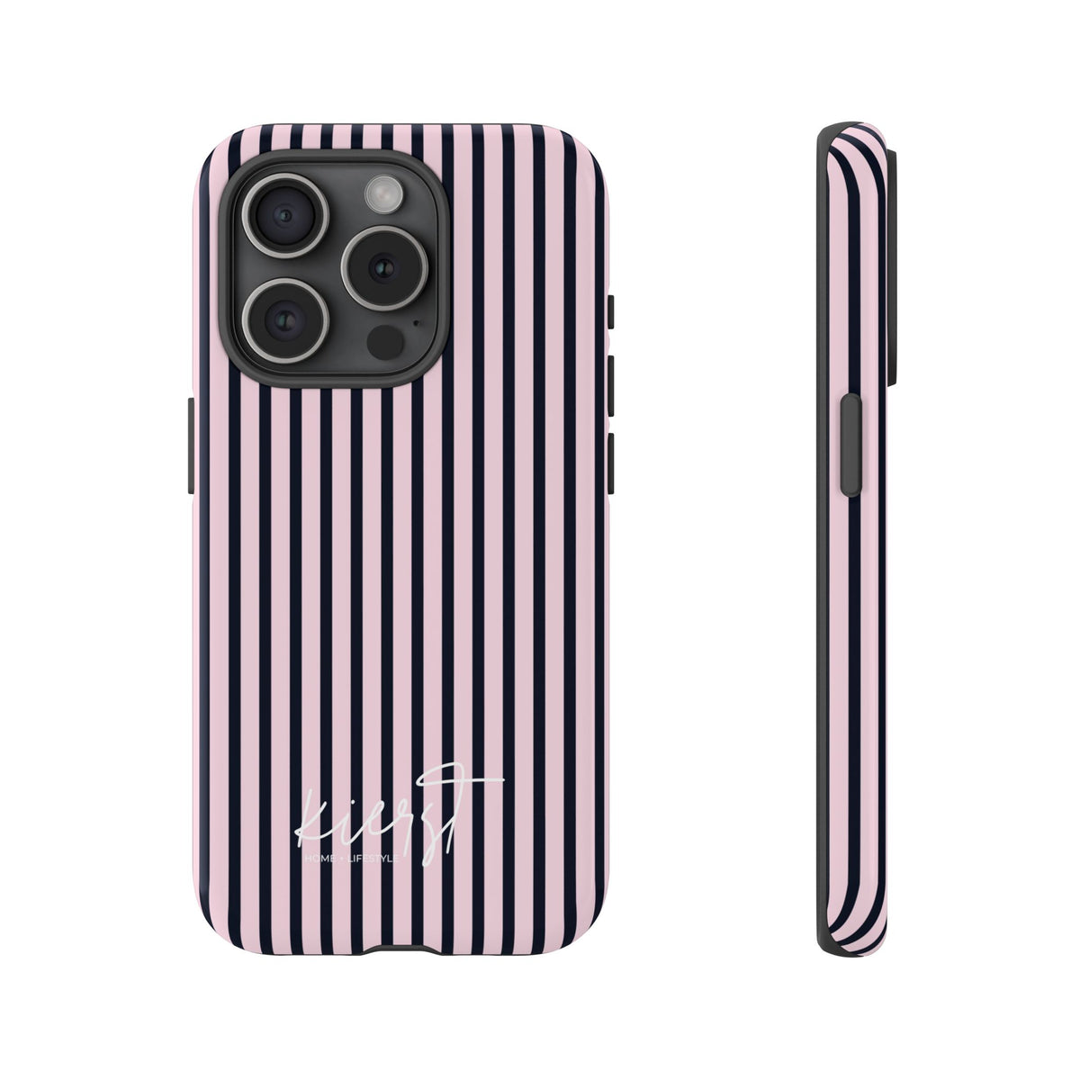 Signature Pink + Signature Storm Stripe iPhone Case