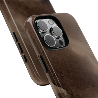 Brown Abstract iPhone Case