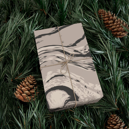 Cream, Grey, and Taupe Marble Gift Wrapping Paper