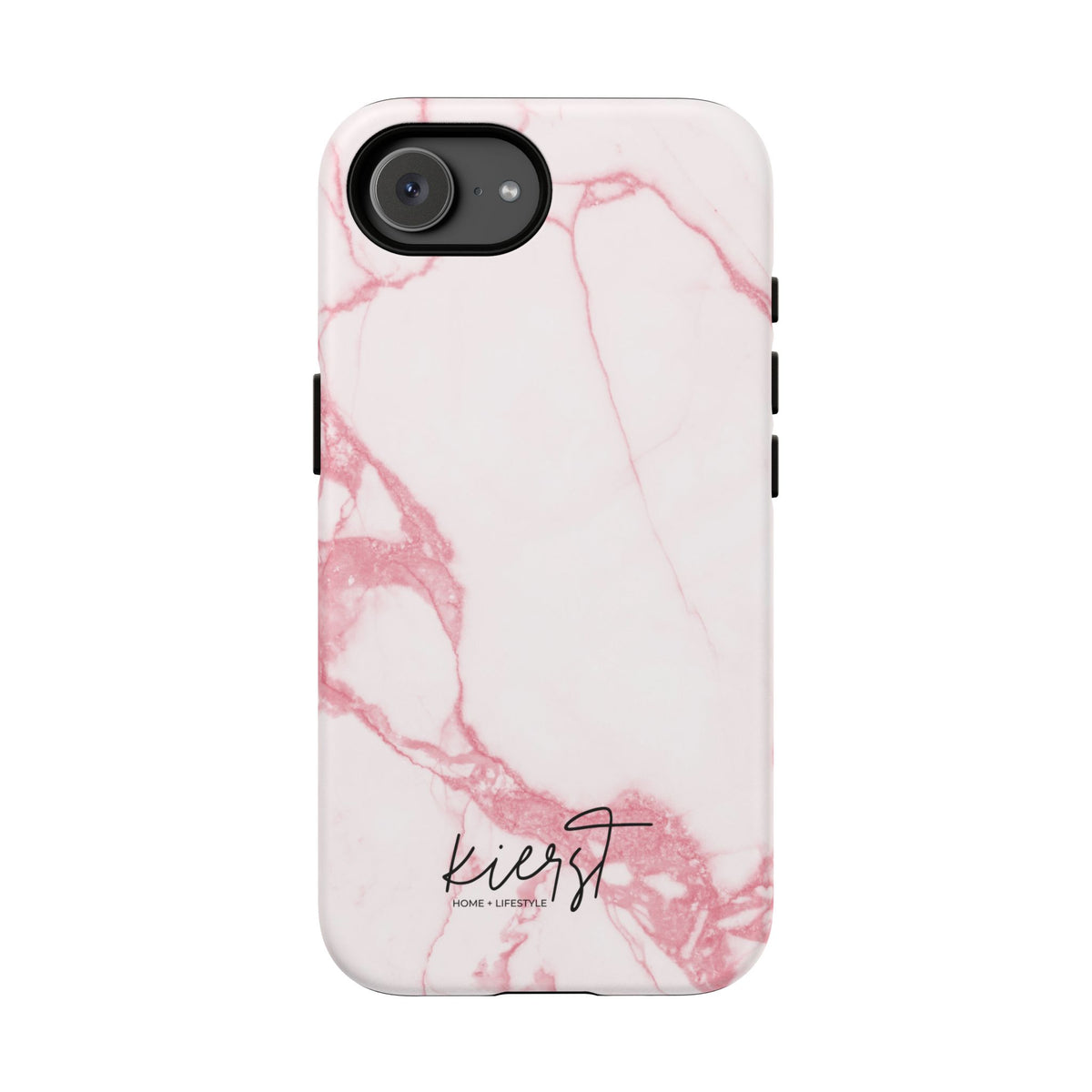 Pink + White Marble iPhone Case
