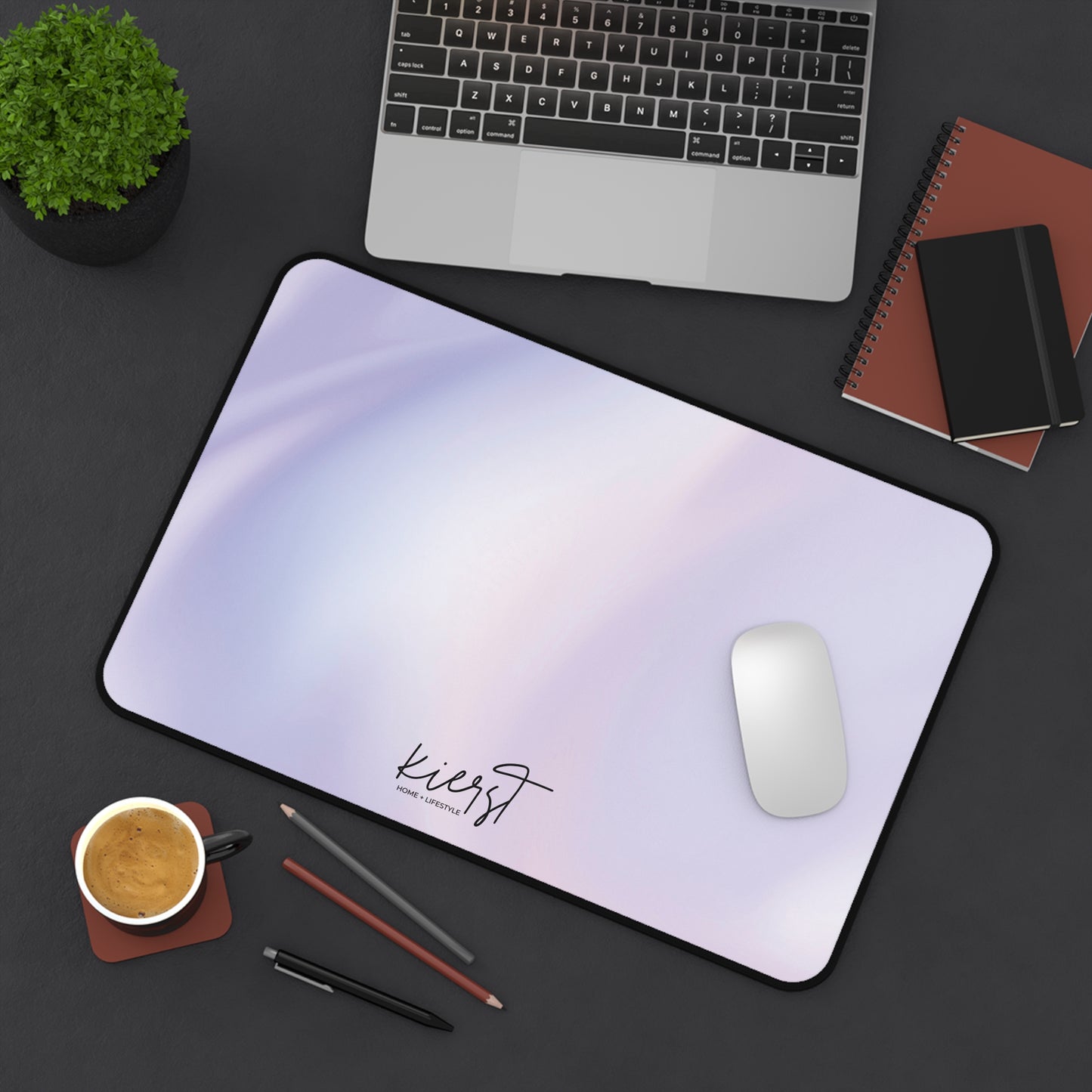 Lilac Marble Desk Mat