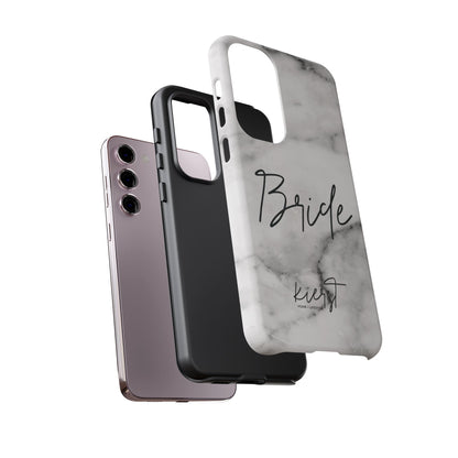 Bride Lived-In White and Grey Marble Samsung Galaxy Phone Case