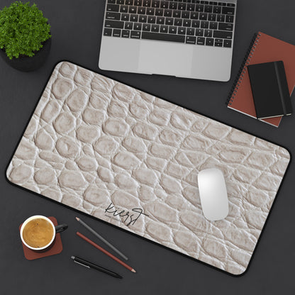 Cream Reptile Print Desk Mat