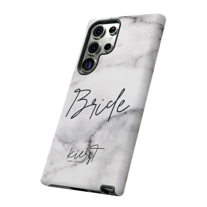 Bride Lived-In White and Grey Marble Samsung Galaxy Phone Case