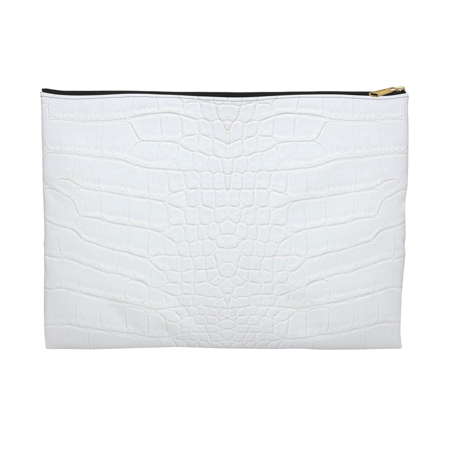 White Alligator Accessory Pouch