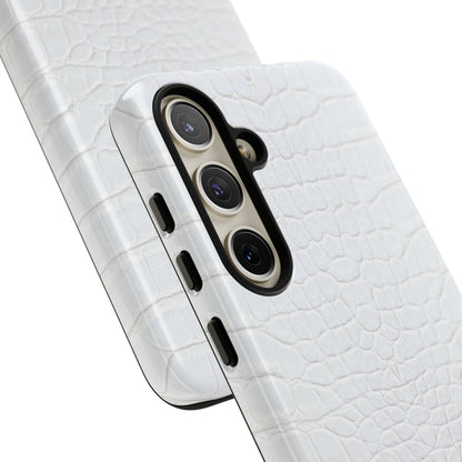 White Alligator Samsung Galaxy Case | Classic Texture Meets Modern Edge
