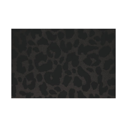 Black Leopard Gift Wrapping Paper
