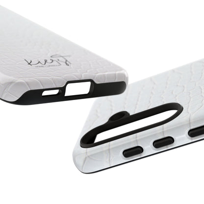 White Alligator Samsung Galaxy Case | Classic Texture Meets Modern Edge