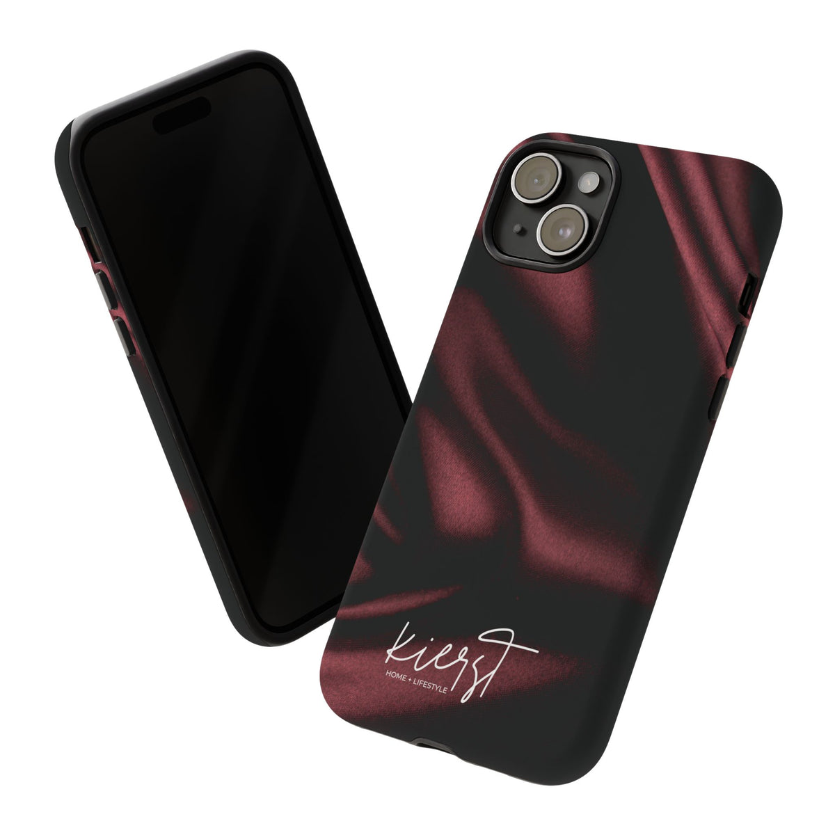 Signature Velvet Noir Silk Print iPhone Case