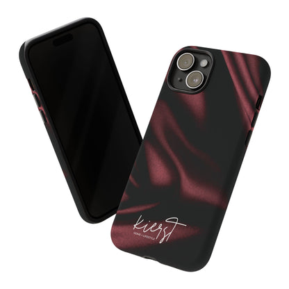 Signature Velvet Noir Silk Print iPhone Case