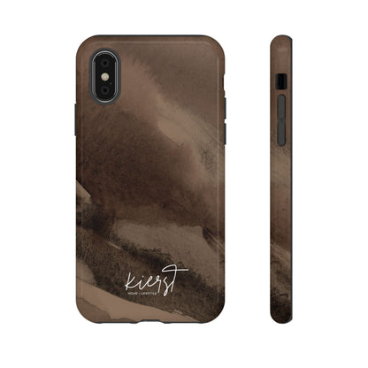 Brown Abstract iPhone Case
