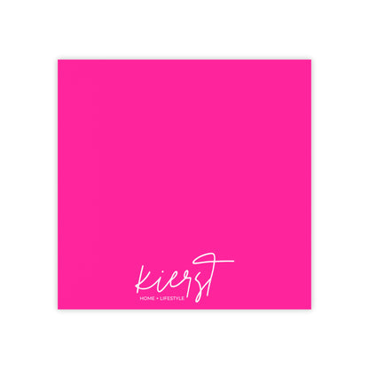 kierst Signature Hot Pink Post-it® Note Pad | Vibrant Sticky Notes for Bold Desks