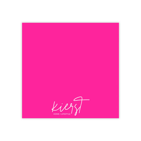 kierst Signature Hot Pink Post-it® Note Pad | Vibrant Sticky Notes for Bold Desks