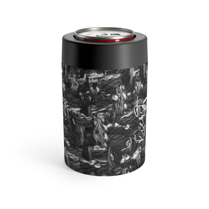 Grey Tweed Print Can Holder