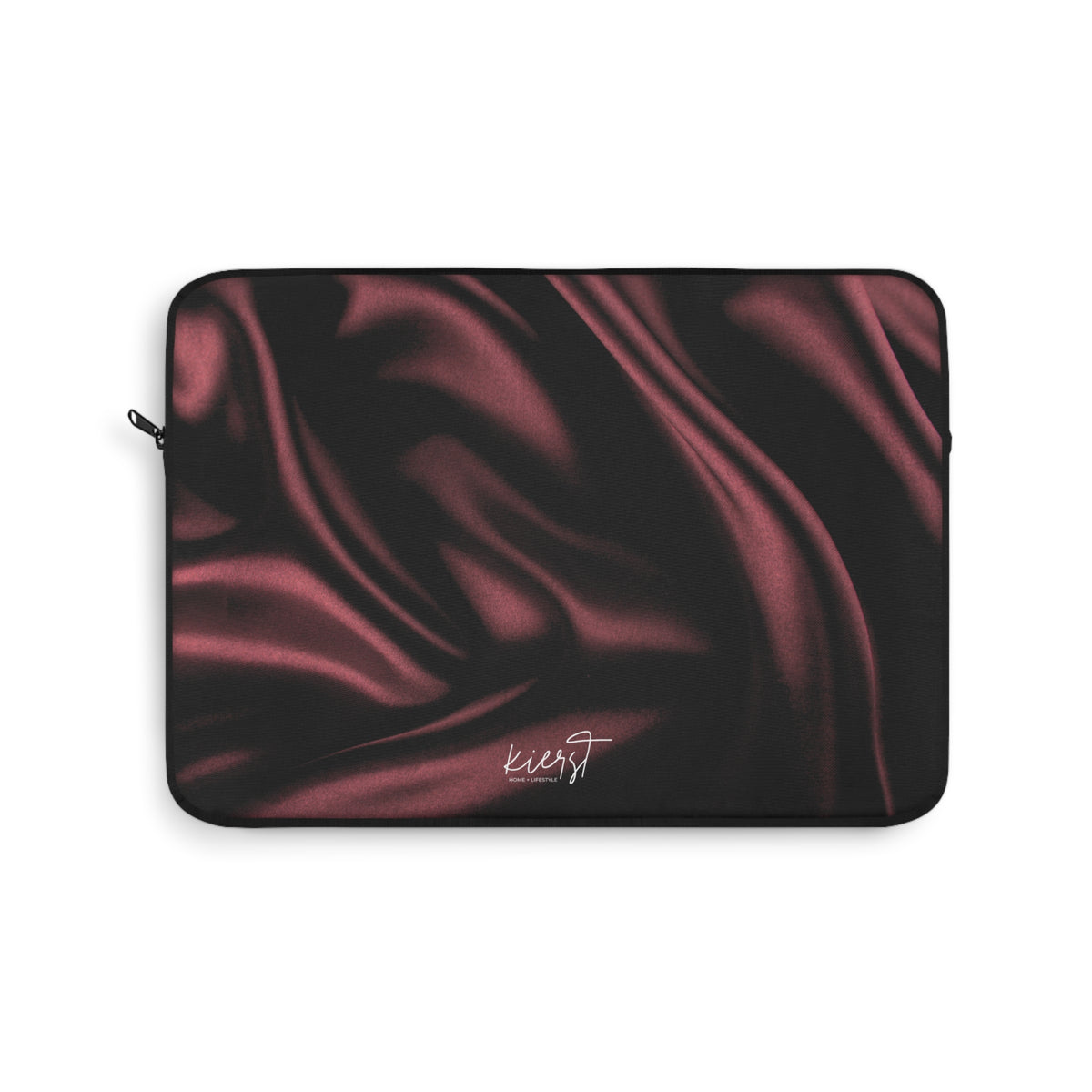 Signature Velvet Noir Silk Print Laptop Sleeve