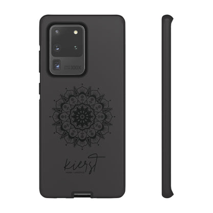 Black Mandala Samsung Galaxy Phone Case | Elevated Symmetry, Timeless Energy