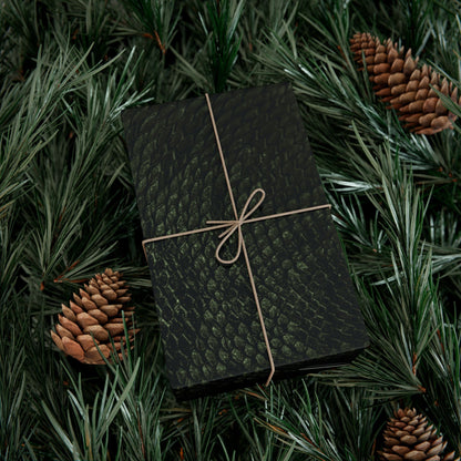 Deep Rich Green Snake Print Gift Wrapping Paper