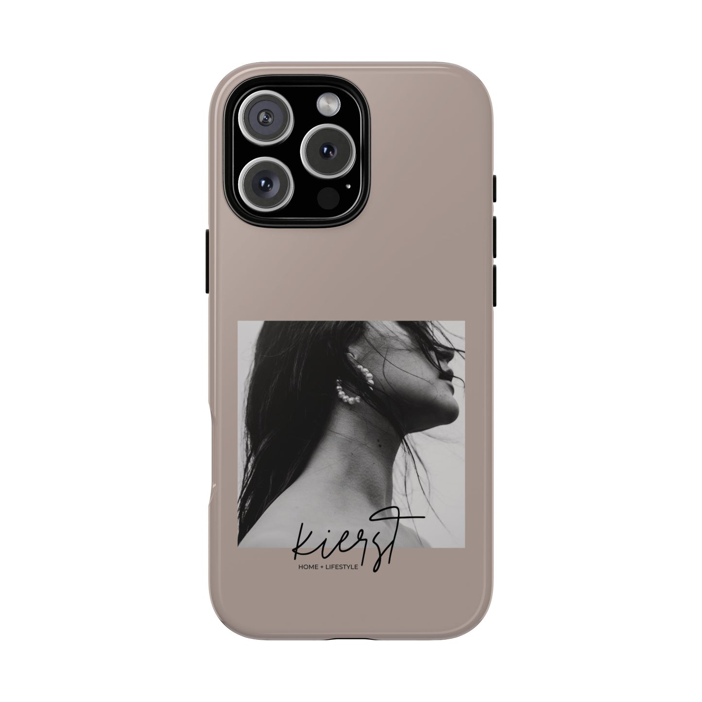 Black & White Fashion Portrait iPhone Case