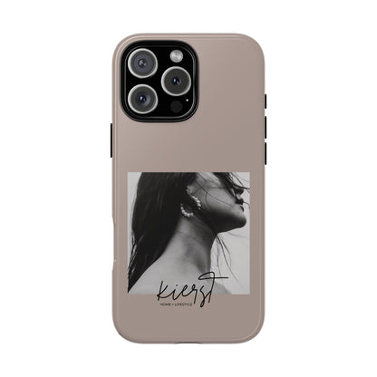 Black & White Fashion Portrait iPhone Case