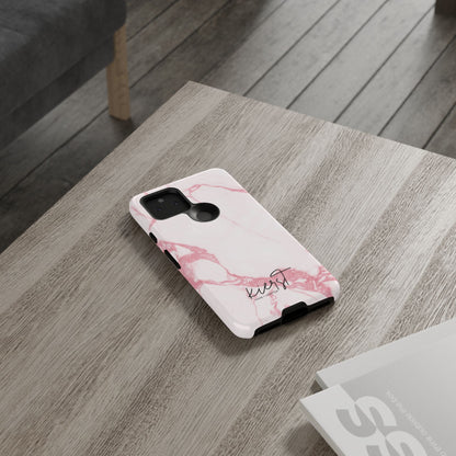 Pink & White Marble Google Pixel Case | Soft Polish, Everyday Protection