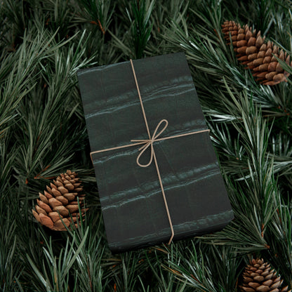 Emerald Crocodile Print Gift Wrapping Paper