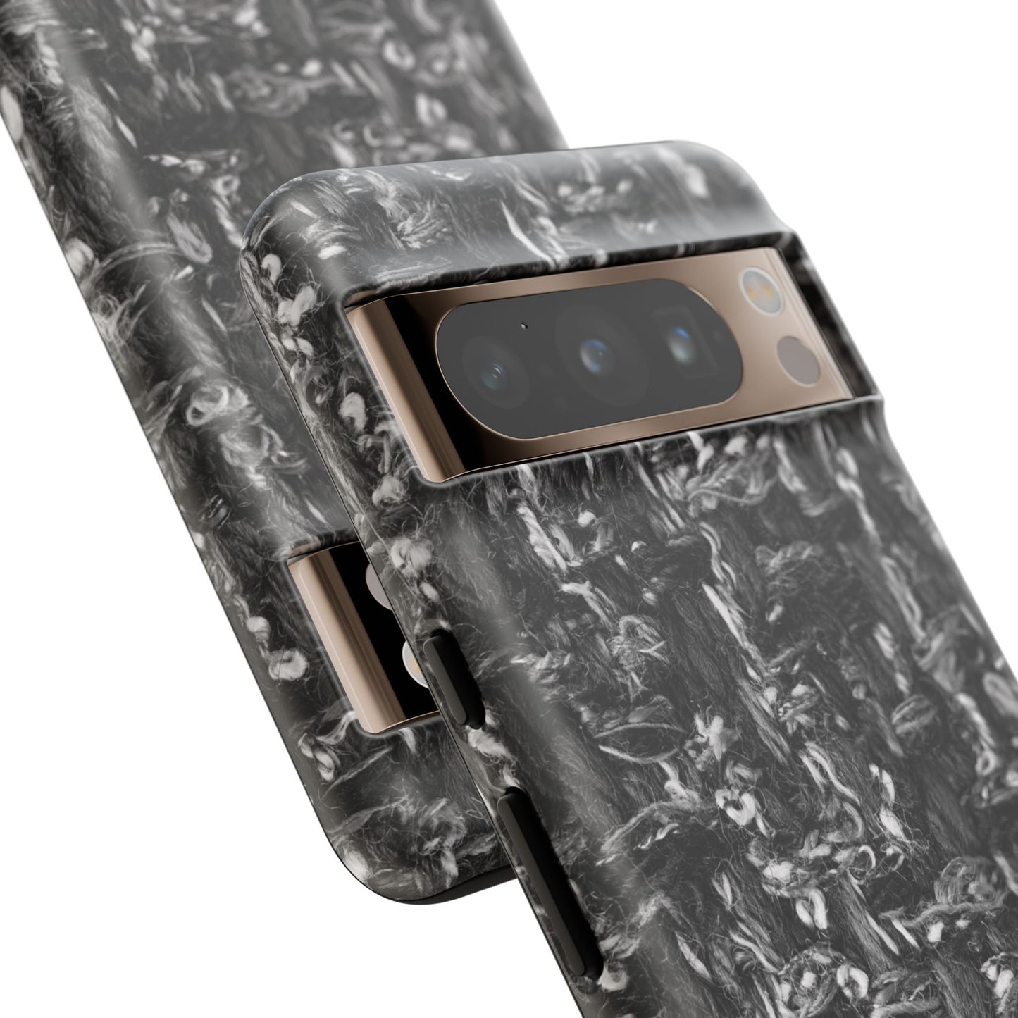 Grey Tweed Print Google Pixel Phone Case
