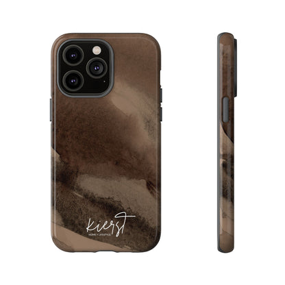 Brown Abstract iPhone Case