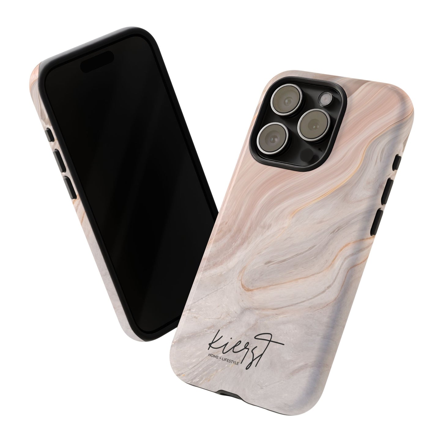 Blush Swirl Marble iPhone Case | Soft Curves, Strong Protection