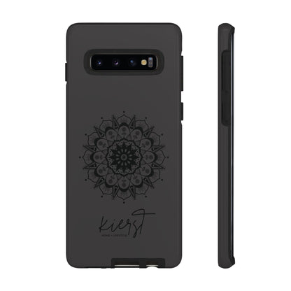 Black Mandala Samsung Galaxy Phone Case | Elevated Symmetry, Timeless Energy