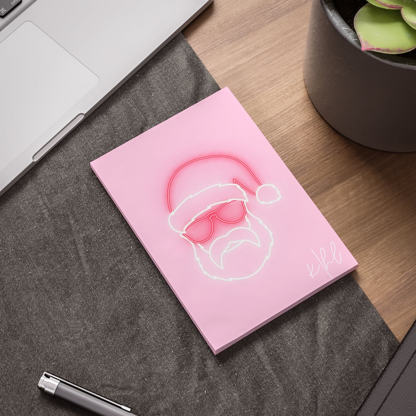 Neon Sign on Pink Post-it® Note Pad