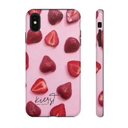 Strawberries iPhone Case | A Sweet Statement Rooted in Soft Luxury