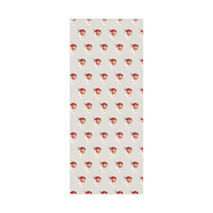Nostalgic Santa on Bone Gift Wrapping Paper