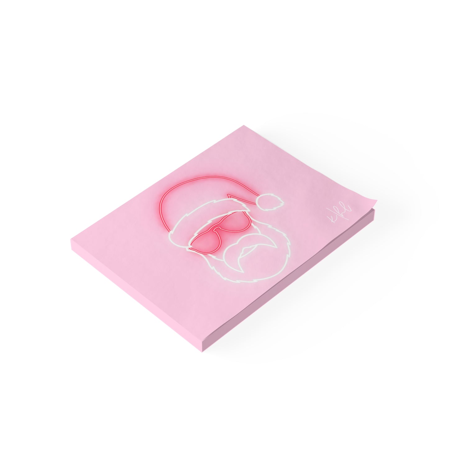 Neon Sign on Pink Post-it® Note Pad