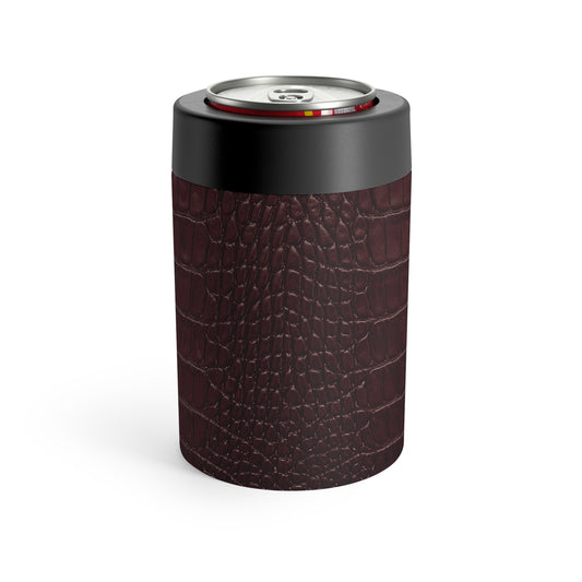 Signature Velvet Noir Crocodile Print Can Holder