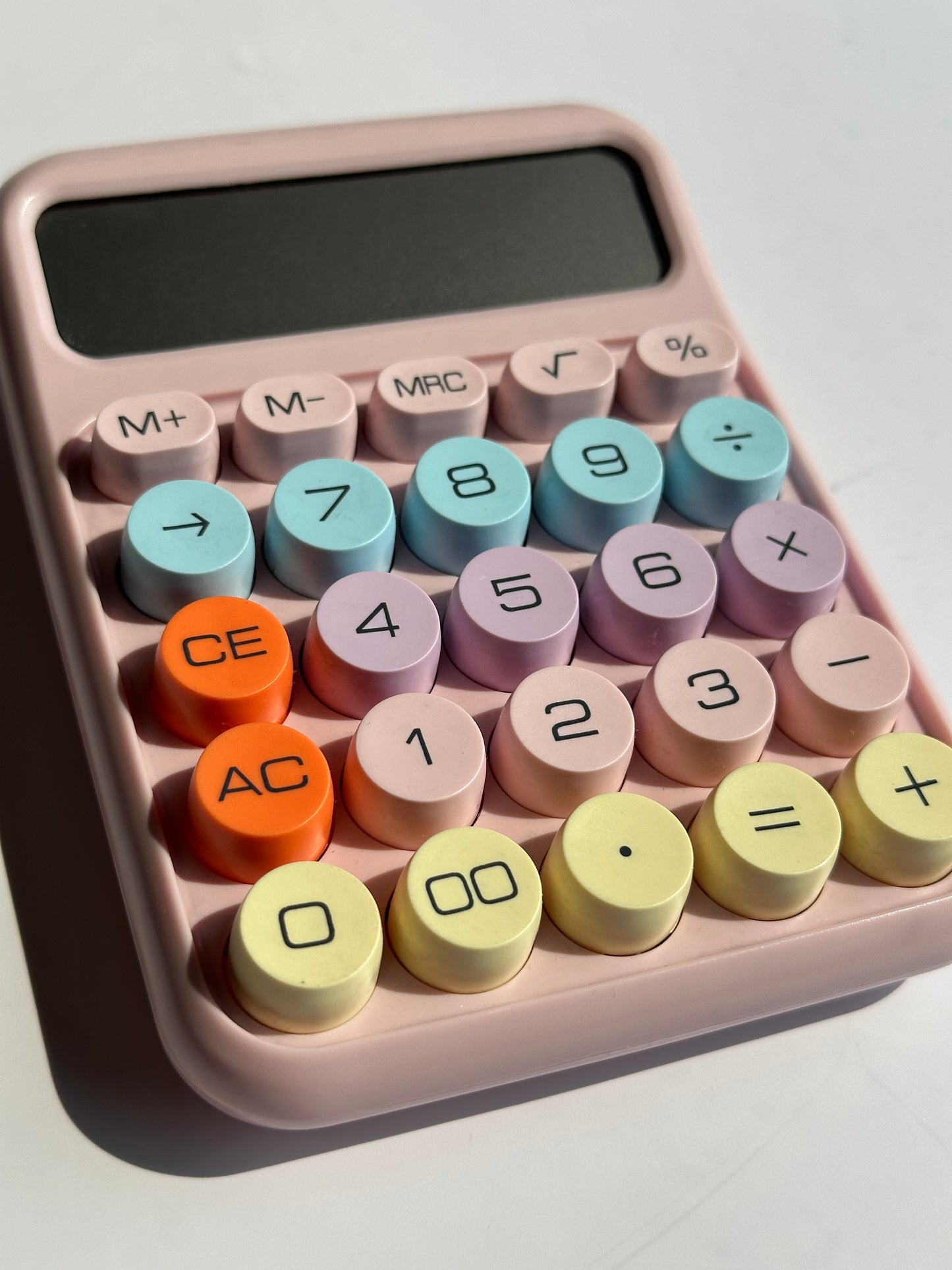 Small Colorful Desk Calculator