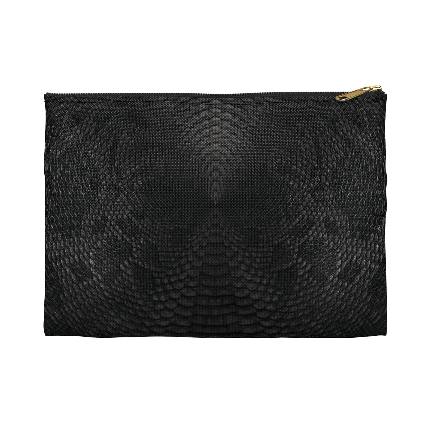 Black + Grey Snake Print Accessory Pouch