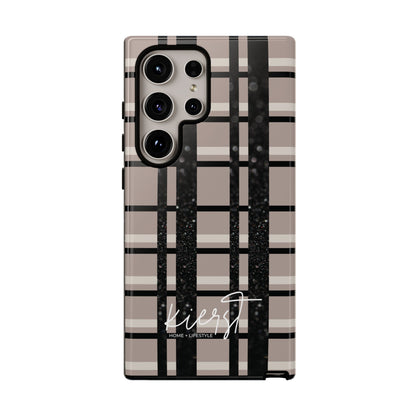 Elevated Neutrals Plaid Samsung Galaxy Case | Structured Style, Soft Edge